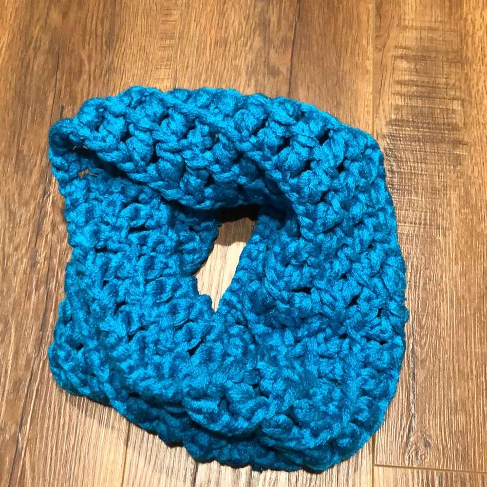 Blue Handmade Infinity Scarf